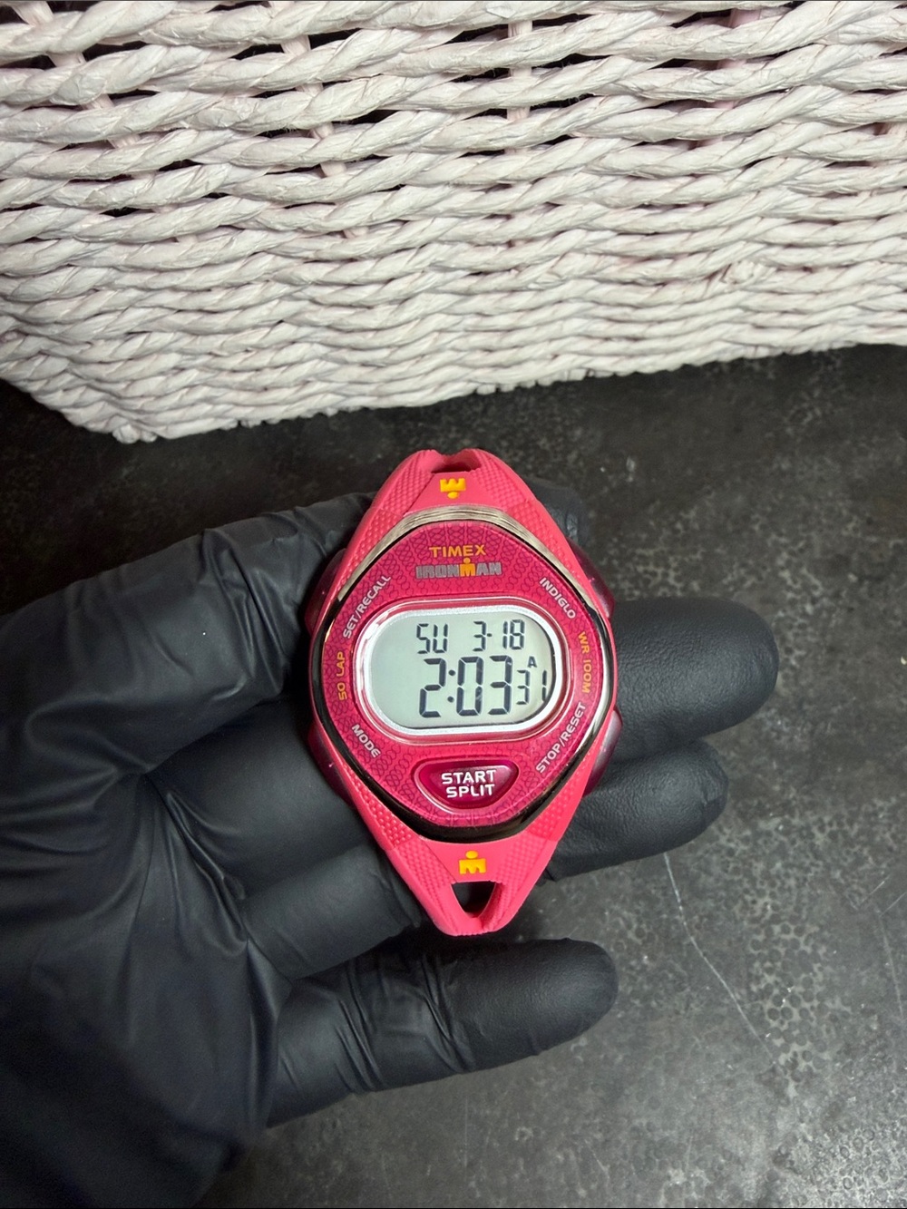Timex Pink Digital Sports Watch with Stopwatch
